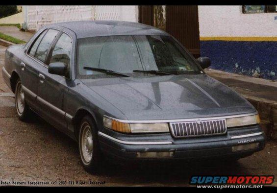 Dark blue 1992 Mercury Grand Marquis parked on a street