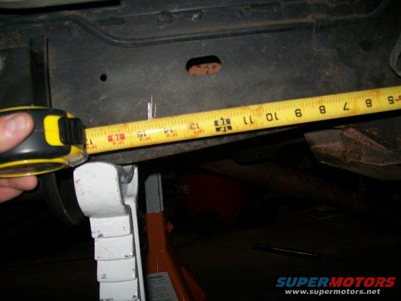 bronco-project-001.jpg Where the front bottom hole needs to be installed... exactly 15 inches from the rear bottom hole of the stock bracket.