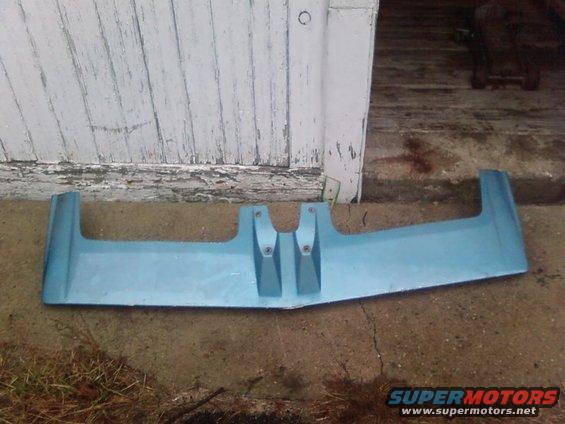 Light blue truck visor with two mounting brackets on top