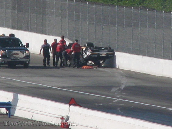 09-nhra-finals-011-copy.jpg See's candies truck flipped onto its top during a crash..