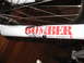 1992 Ford Ranger - Close-up of a white Marzocchi Bomber dirt jumper suspension fork, red lettering and graphics.