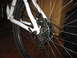 1992 Ford Ranger - Close-up of a bicycle's rear wheel assembly, showing the disc brake mechanism.