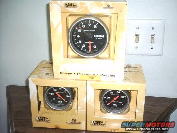 30964780293_large.jpg 8-10-09:   I've had a bunch of crap going on ( other vehicle repairs, being sick, being broke or just not feeling like working on it ) most of the summer.  so I haven't done much of anything on the 54.

I made a minor change to my plans. I decided for what I need I could live with the stock Dana 50 twin traction beam front diff assembly on the 84 F250 chassis ( instead of swapping in the stronger Dana 60  out of the 87 F350  ) . So I sold the D60 to get some cash for some other parts.


I got 3 more gauges I needed for my 54 for birthday gifts. I got the Tach, oil pressure and the vacuum gauges. So I've only got one more to get. I still need to pick up the matching speedometer.

 Hopefully later this week I'm going to start pulling the body off the 84 F250.