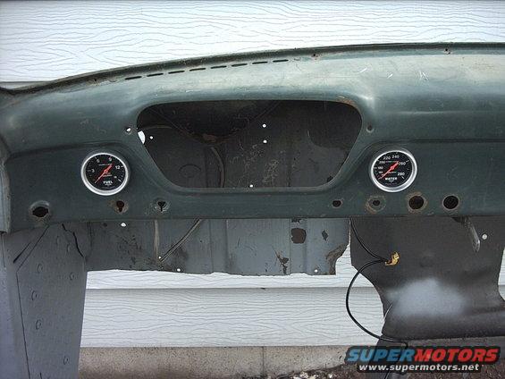 30964780248_large.jpg 5-11-09: Then I test fit the gauges. I think it'll work out ok.