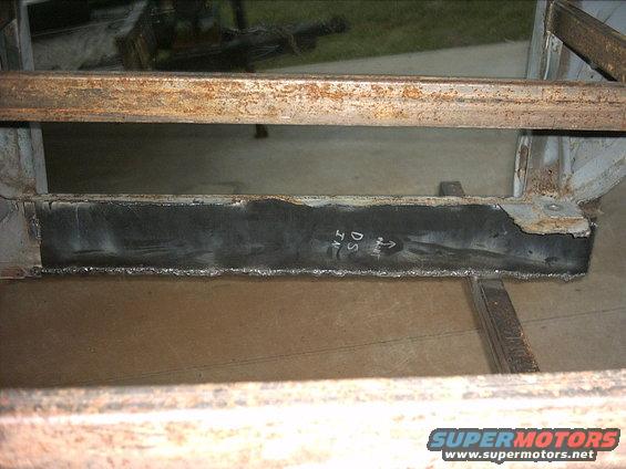 3096478_90_full.jpg 10-10-08: Today I finally got a chance to start to weld the plates to the inner rockers. I started by cleaning the back of the plates and then sprayed them with weld thru primer. Then I started welding in the driverside plate. I had some issues. I already had a bunch of welds on the bottom and I decided it would be a good idea to hammer the bottom flange of the inner rocker up and around the plate. weld the welds that were already there caused it to become very lumpy. I'm trying to decide if I want to mess with trying to smooth it out some or just leave it.  The passenger side went much smoother. I clamped the plate in place then hammered the lower rocker lip up over the plate.  Then I did the welding. It looks much better.

I still have some welding to do, but atleast it's a start.