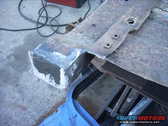 30964780105_large.jpg 10-16-08:  Next I cut out another small section of the floor.  I did a little more welding. Then I broke out the grinder and ground the welds on the top and the front of the plate flat.