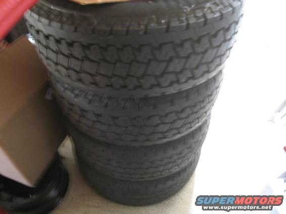 stack of four tires