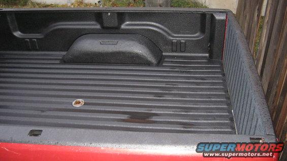 1997 Dodge 2500 truck bed interior with spray-in liner