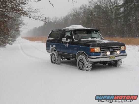 Fresh snow ...and still a ways to go.....my daughter & I on the trails behind the house. 