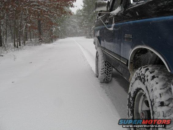 Self cleaning treads? I beg to differ. Actually I like 'em. Awesome grip in this stuff. 