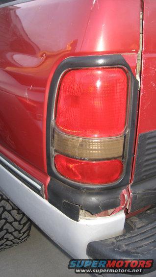 1997 Dodge 2500 rear passenger side taillight assembly and bumper corner