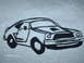 1978 Ford Mustang II - This is a drawing of a car, not a photograph of a 1978 Ford Mustang II.