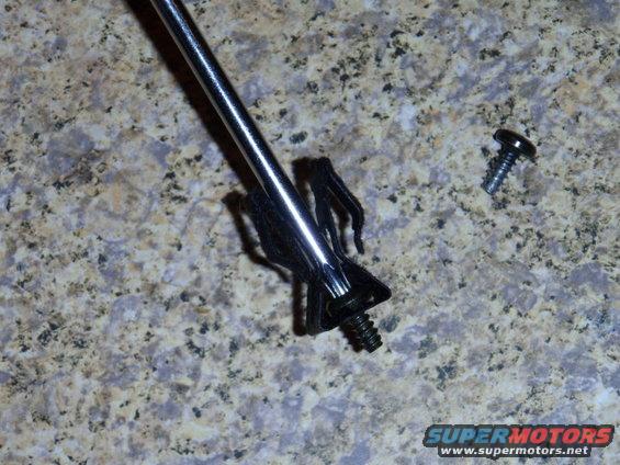 Another view, you can see how the screwdriver fits.  In my case, i was using torx headed screws, because they were what fit the best.