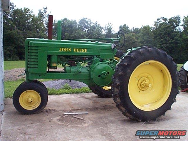 41jda.jpg 1941 John Deere Model A.  We have done virtually nothing with this tractor except look at it, but my folks and I hope to go to some parades and tractor pulls with it in the near future.