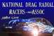 1992 Ford Mustang - A custom drag car with a distinctive lightning bolt livery is prepared for a race.