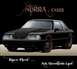 1992 Ford Mustang - A black coupe with red pinstripes and a Ford emblem is depicted from a 3/4 front view.