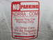 1992 Ford Mustang - A sign indicates 'No Parking' for all other cars, which will be dragged down the track.