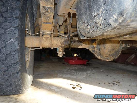 Driver side rear axle