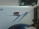 2003 Peterbilt 379 - Close-up of a 2003 Peterbilt 379 truck's side fender and door panel.