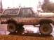 1979 Ford Bronco - This classic Ford Bronco is caked in mud after an off-road adventure.