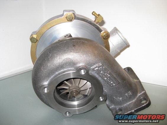 Turbocharger with visible impeller and exhaust housing