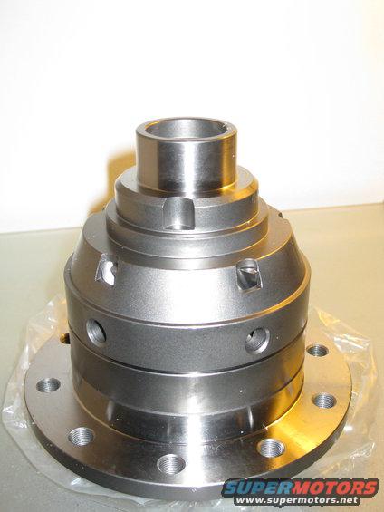 Close-up of a metal differential carrier with a bolted flange