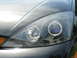 2003 Ford Focus - Closeup of the JDM Halo2 headlamps.