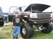 1986 Ford Bronco - This modified pickup truck appears to be from the early to mid-1990s, not a 1986 model.