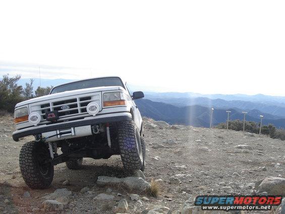 Parked @ Santiago Peak.  We could see from Downtown LA to Malibu to Mt. Palomar.