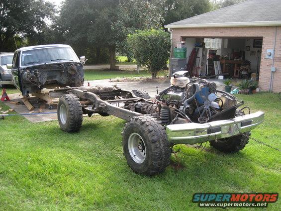 Pulling the frame out.  I decided to do this by myself and I won't do the same when I put it back together.
