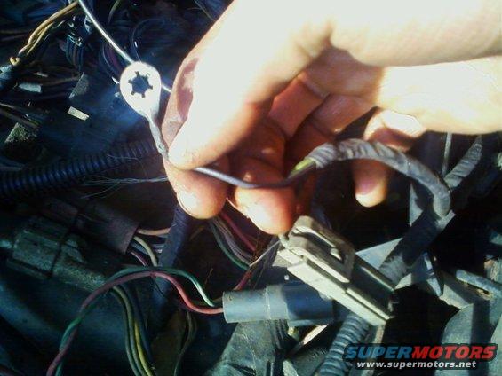 Ground (Driver%u2019s side fender) %u2013 not connected 