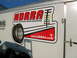 1992 Ford Mustang - Trailer side displays the NDRRA logo and website, indicating association with drag racing.