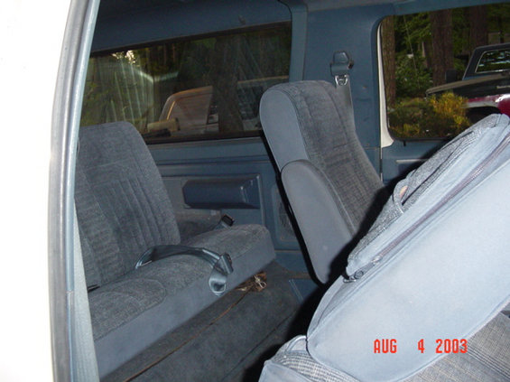 Rear seat..