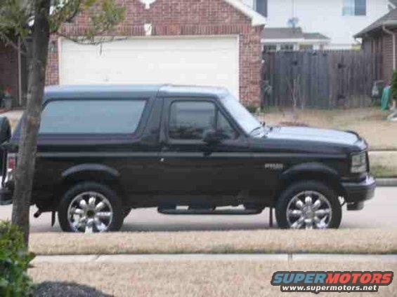 This is my Bronco.  I have alot of work to get it looking like a stock 1996 Bronco but it should be a fun project!