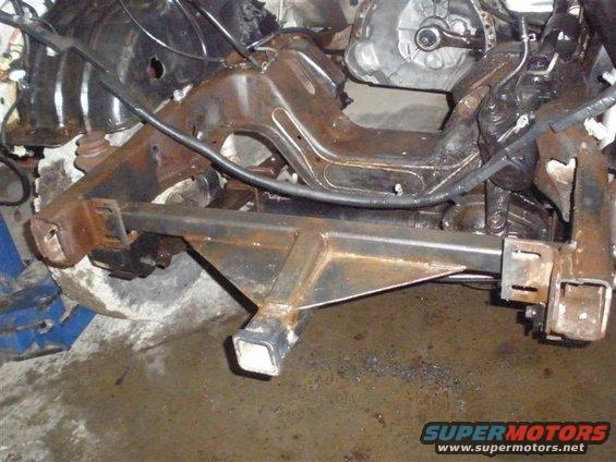 Another picture with the core support  and bumper removed.
