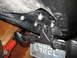 2008 Yamaha FZR1000 - Close-up view of a motorcycle's fender eliminator kit, including turn signals and license plate mount.