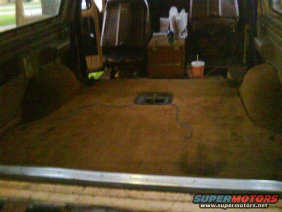 Did A Custom Interior Job. Took The Carpet And Seats Out Of The 86 Eddie Bauer Since I Wrecked It. (seats arnt in the pic)
