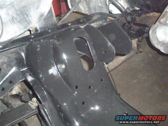 Motor mounts and reworked frame for ac compressor