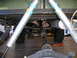 1986 Toyota Hilux - The underside of a vehicle is shown, focusing on the drivetrain and suspension components.