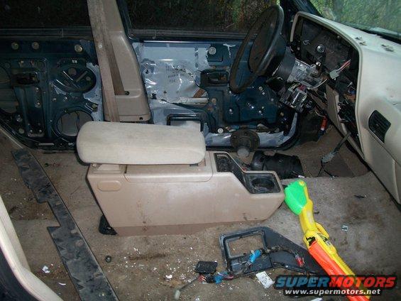 Steering column, center consule