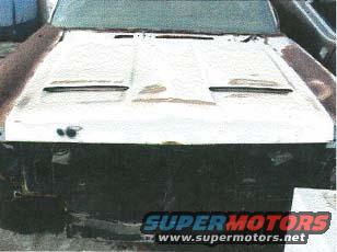 Original fiberglass hood in GREAT condition, one very small blessing....