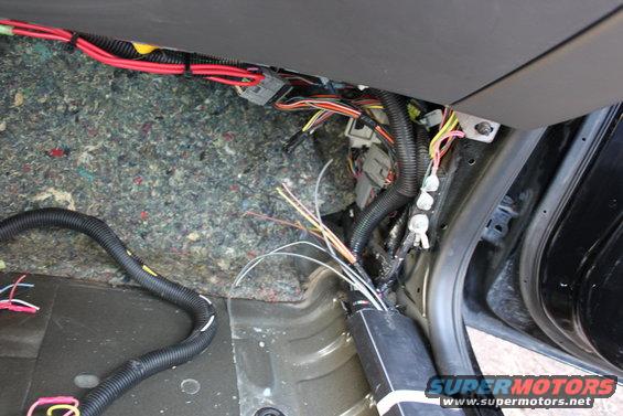connect the two wiring harnesses under the kick panel area and make sure to ground the two black wires and get about 3 feet of wire to tap into a power source (power at all times).

make sure to disconnect the battery before you tap into power and do not connect it back until you have the seat wiring finished.