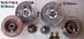 Differences in steering knuckles, spindles, & hubs.  Both sets shown are from '93 trucks.
IF THE IMA...