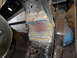 1997 Ford Ranger - This photo shows a section of a vehicle's frame that has undergone repair with new welds. A blue component is visible in the background.