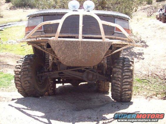 The front bumper is salvageable but it will be replaced since new ones are readily available.  We may have to rechrome he front guards though.