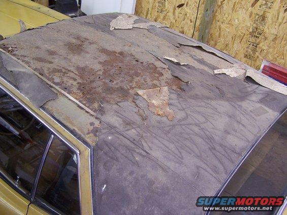 Another shot of the roof damage.