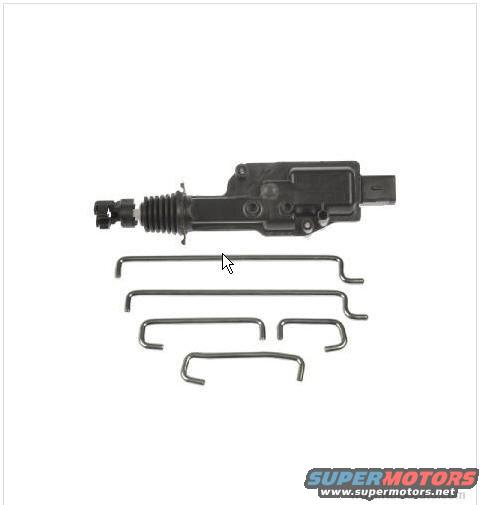 Door lock actuator with linkage rods