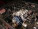 1981 Ford Mustang - Engine bay view a V8 engine with aftermarket performance parts including an MSD ignition box and racing valve covers.