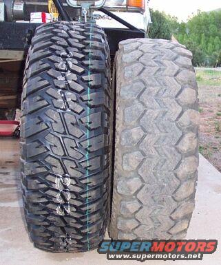 New 37x12.50x15 MTR on 15x7 vs bald 35x12.50x16 SSR on 16x7