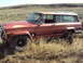 1989 Ford Bronco - This Jeep Cherokee Chief shows significant wear and tear, parked off-road in a grassy field.
